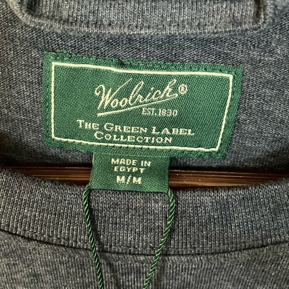 Woolrich Men's Navy Long Sleeve Pocket Tee. NWT - Size M. - Picture 7 of 7